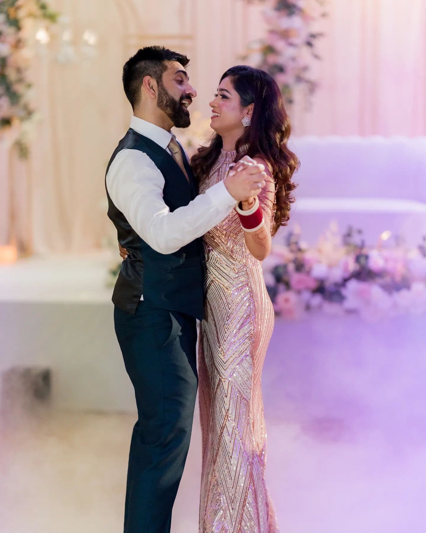 Unveiling the Magical Moments: Aanchal & Sumit’s Wedding Reception at the Canadian Convention Center